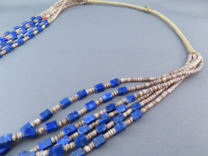 Lapis Necklace with Heishi