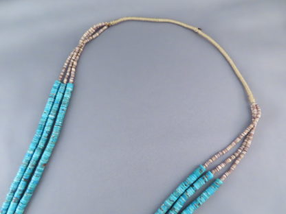 Heishi & Sleeping Beauty Turquoise Necklace - Turquoise