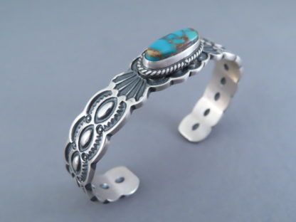 Pilot Mountain Turquoise Cuff Bracelet by Darrell Cadman