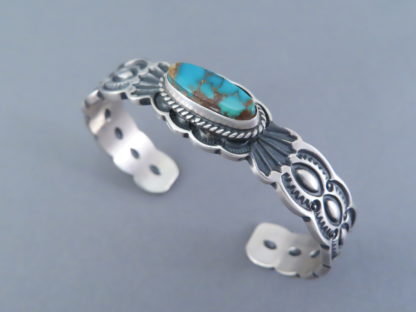 Pilot Mountain Turquoise Cuff Bracelet by Darrell Cadman