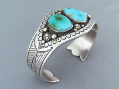 Calvin Martinez Pilot Mountain Turquoise Cuff Bracelet