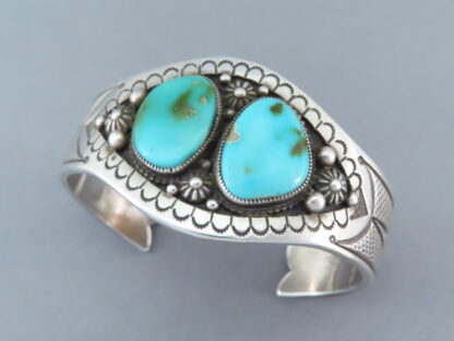 Calvin Martinez Pilot Mountain Turquoise Cuff Bracelet