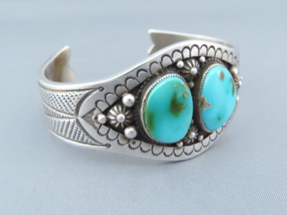 Calvin Martinez Pilot Mountain Turquoise Cuff Bracelet