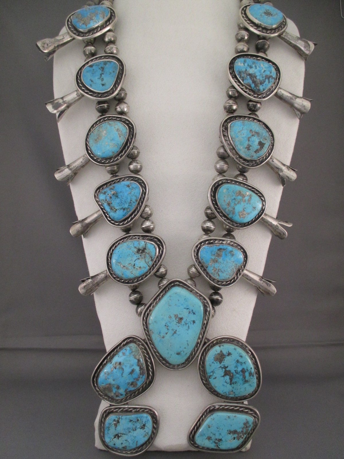 Vintage Authentic Native American Indian Jewelry Navajo Sterling Silver Morenci Turquoise Pendant Native America Southwestern