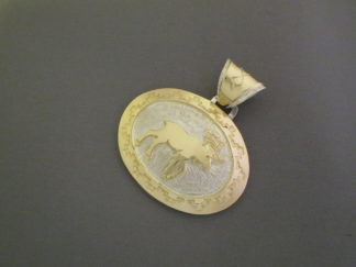 Moose Pendant – 14kt Gold & Sterling Silver Pendant with Moose