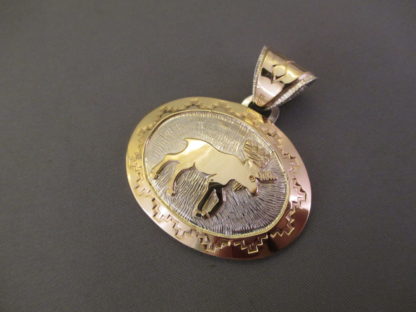 Moose Pendant – 14kt Gold & Sterling Silver Pendant with Moose