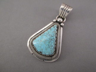 Nevada Blue Turquoise Pendant by Will Vandever