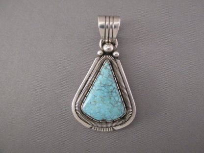 Nevada Blue Turquoise Pendant by Will Vandever