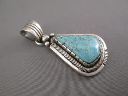 Nevada Blue Turquoise Pendant by Will Vandever