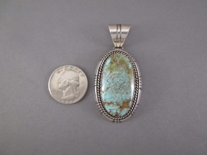 Delbert Vandever Turquoise Mountain Turquoise Pendant