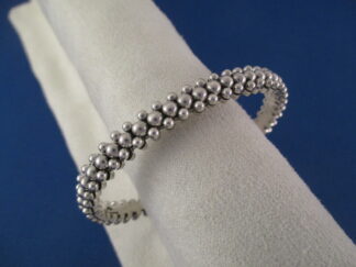 Artie Yellowhorse Sterling Silver Bracelet with Tiny Beads