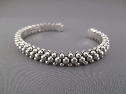 Artie Yellowhorse Sterling Silver Bracelet with Tiny Beads