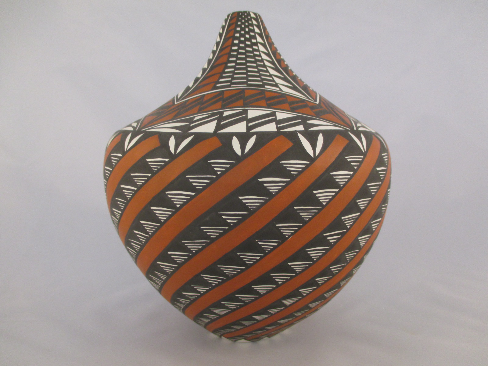 Acoma Pottery - Red & Black Pot by Acoma Pueblo Indian pottery artist, Sandra Victorino photo 2