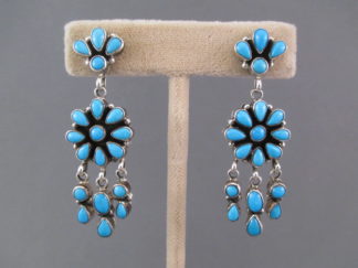 Sleeping Beauty Turquoise Earrings by Native American (Navajo) jewelry artist, Emma Lincoln $340-