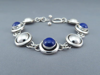 Lapis Link Bracelet by Artie Yellowhorse