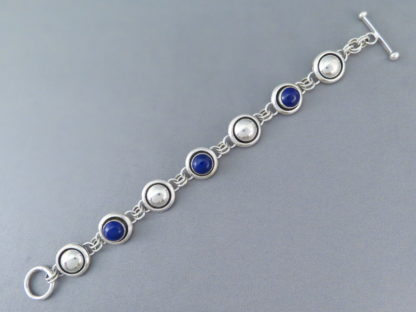 Lapis Link Bracelet by Artie Yellowhorse