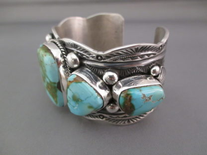 Royston Turquoise Cuff Bracelet in Sterling Silver