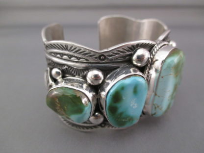 Royston Turquoise Cuff Bracelet in Sterling Silver