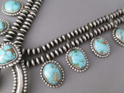 Royston Turquoise Squash Blossom Necklace