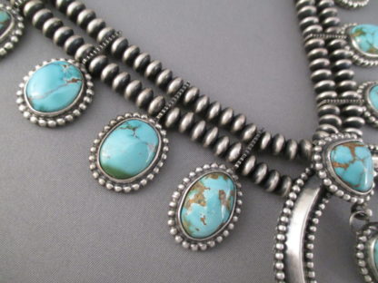 Royston Turquoise Squash Blossom Necklace