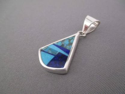 Turquoise & Lapis Inlay Pendant