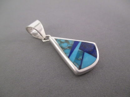 Turquoise & Lapis Inlay Pendant