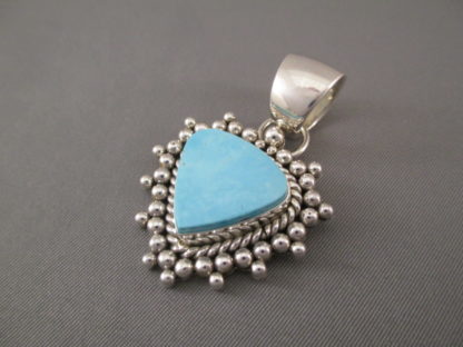 Morenci Turquoise Pendant by Artie Yellowhorse