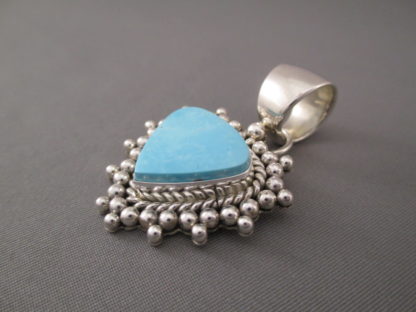 Morenci Turquoise Pendant by Artie Yellowhorse