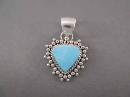 Morenci Turquoise Pendant by Artie Yellowhorse