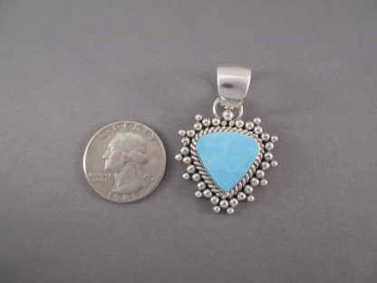 Morenci Turquoise Pendant by Artie Yellowhorse