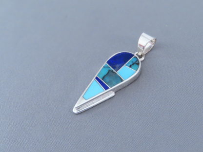 Turquoise & Lapis Inlay Pendant