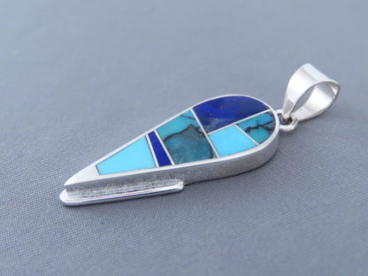 Turquoise & Lapis Inlay Pendant