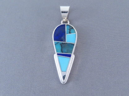 Turquoise & Lapis Inlay Pendant