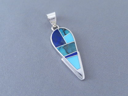 Turquoise & Lapis Inlay Pendant