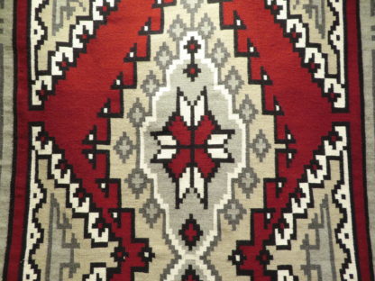 Navajo Ganado Rug by Beth Lewis – Very Large Size Navajo Rug