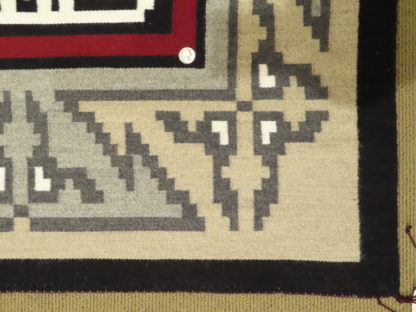 Navajo Ganado Rug by Beth Lewis – Very Large Size Navajo Rug