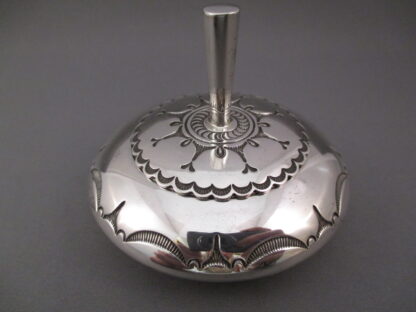 Lidded Sterling Silver Seed Pot by Thomas Curtis