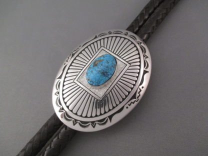 Kingman Turquoise Bolo Tie