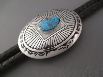 Kingman Turquoise Bolo Tie