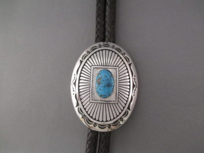 Kingman Turquoise Bolo Tie