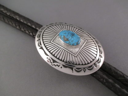 Kingman Turquoise Bolo Tie