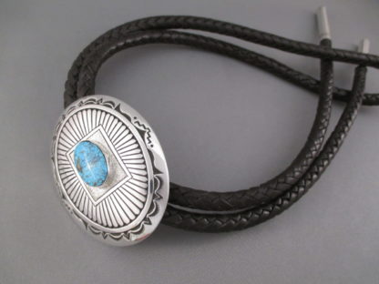 Kingman Turquoise Bolo Tie