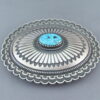 Kingman Turquoise Belt Buckle by Ernest R. Begay