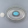 Kingman Turquoise Belt Buckle by Ernest R. Begay