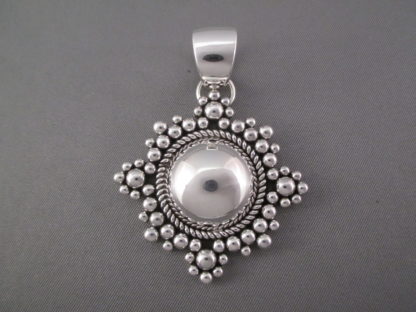 Sterling Silver ‘Snowflake’ Pendant by Artie Yellowhorse