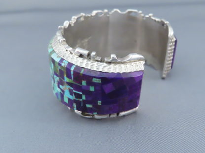 Alvin Yellowhorse Bracelet with Turquoise & Sugilite Inlay