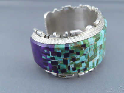 Alvin Yellowhorse Bracelet with Turquoise & Sugilite Inlay