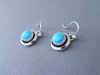 Sleeping Beauty Turquoise Sterling Silver Earrings