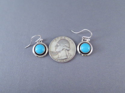 Sleeping Beauty Turquoise Sterling Silver Earrings