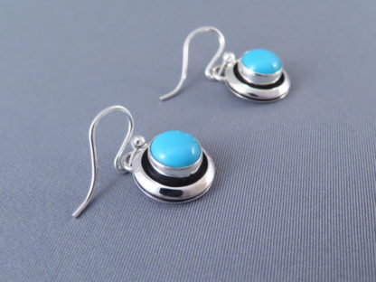 Sleeping Beauty Turquoise Sterling Silver Earrings